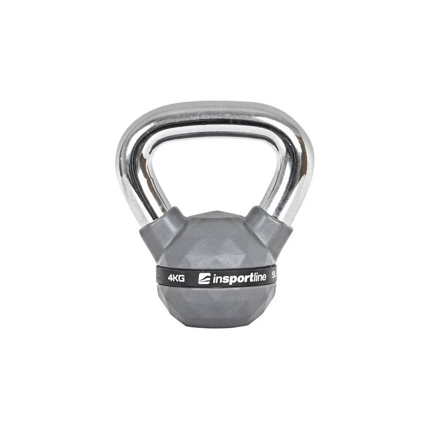 inSPORTline Kettlebell PU Rubber-Coated Kettlebell 4 kg InSportLine