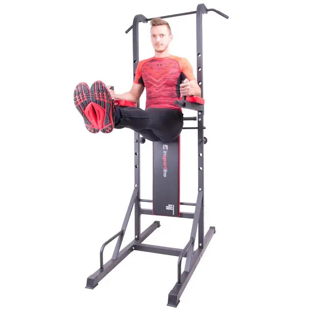 inSPORTline Cement dumbbell set with dip station CEM 180 + 40 cm/30 mm 80 kg InSportLine Pull-Up & Dip Stations