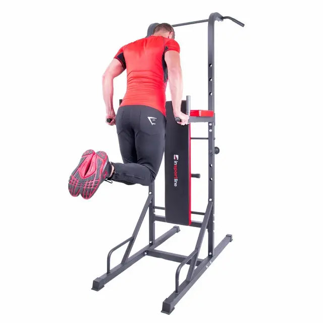 inSPORTline Dumbbell set with dip station Power Tower 3–50 kg InSportLine Pull-Up & Dip Stations