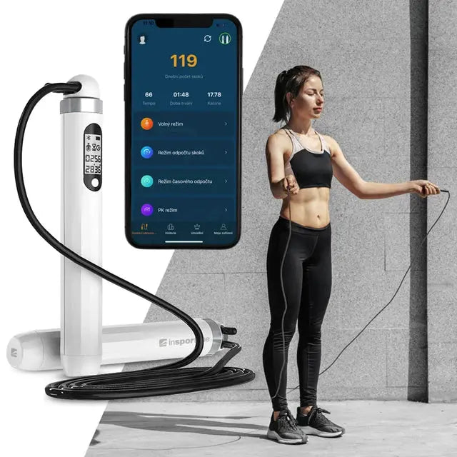 inSPORTline Smart Jump Rope Jumpsmart Bluetooth Skipping Rope InSportLine