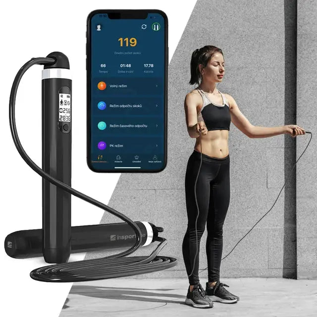 inSPORTline Smart Jump Rope Jumpsmart Bluetooth Skipping Rope InSportLine Smart Jump Rope