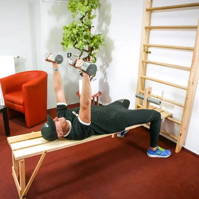 inSPORTline Wall Bars Directline 190 × 65 cm Beech Wood Home Gym InSportLine