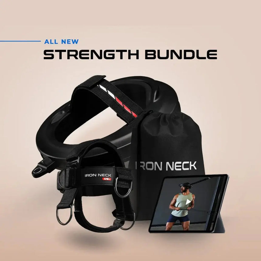 Iron Neck Strength Bundle 4-in-1 Neck Training System with Pro 3.0 and Accessories Iron Neck