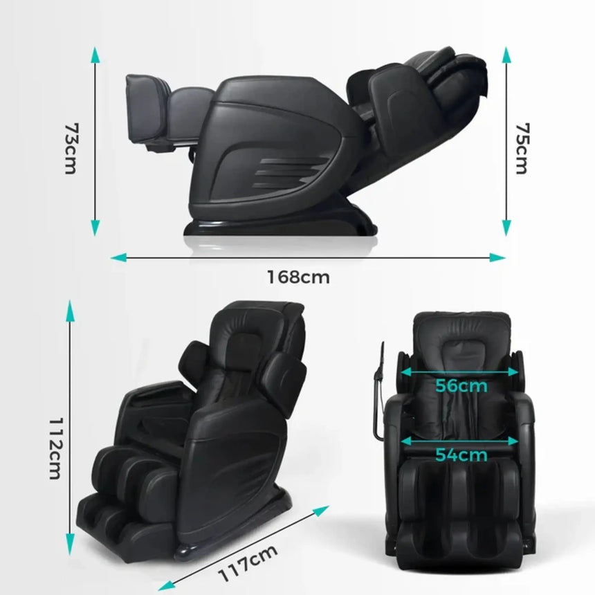 Aspria by NAIPO massage chair with reclining function – Classic Comfort Black Naipo