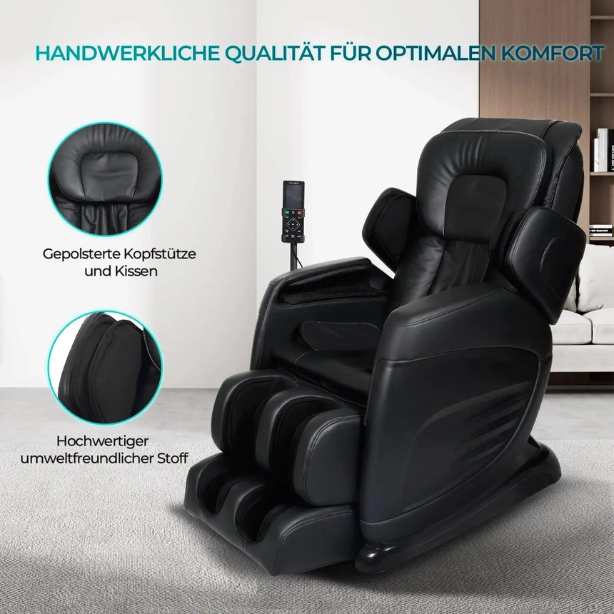 Aspria by NAIPO massage chair with reclining function – Classic Comfort Black Naipo