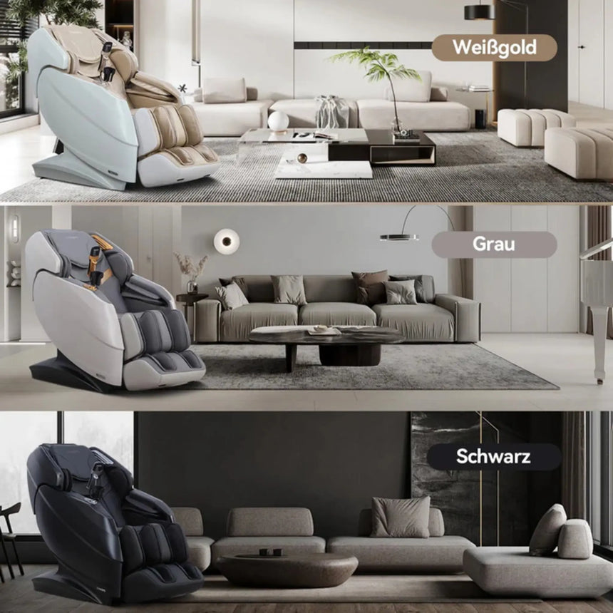 Naipo 3D massage chair – R50 white high-end massage chair heat function Naipo