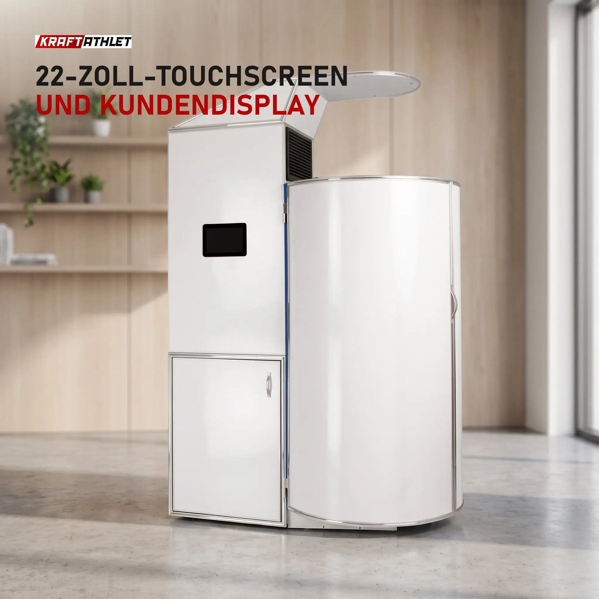 ProReset CryoPro Sauna Kryosauna in einer hellen Recovery-Lounge