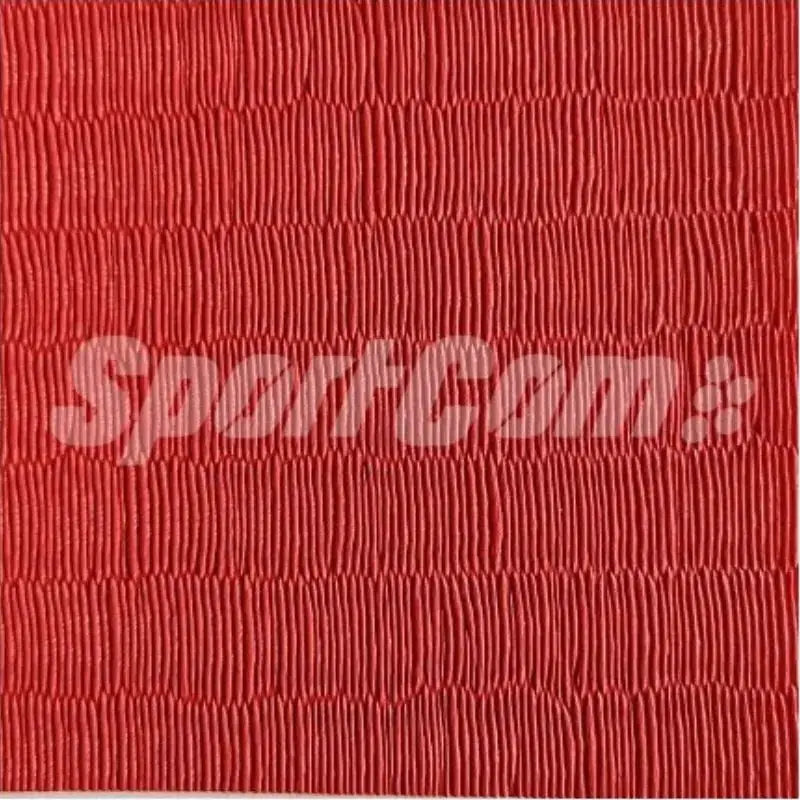 SportCom Judo-Tatami Reisstroh 1 × 1 m, 5 cm, rutschfeste Unterseite, Variante 2 × 1 m: Detail der roten Oberflächenstruktur