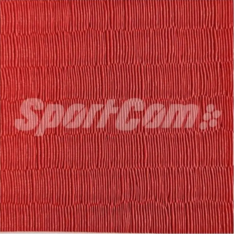SportCom Judo-Tatami Reisstroh 2 × 1 m, 5 cm, glatte Unterseite, Nahaufnahme der roten Reisstroh-Struktur