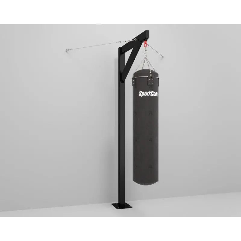 SportCom Professioneller Sandsackständer – freistehend mit Sandsack, Seitenansicht