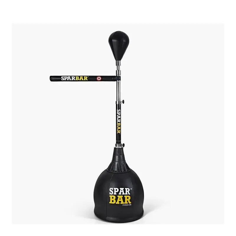 SportCom Sparbar-Reflextrainingsstation freistehend, Gesamtansicht mit Standfuß, Stange und Ball