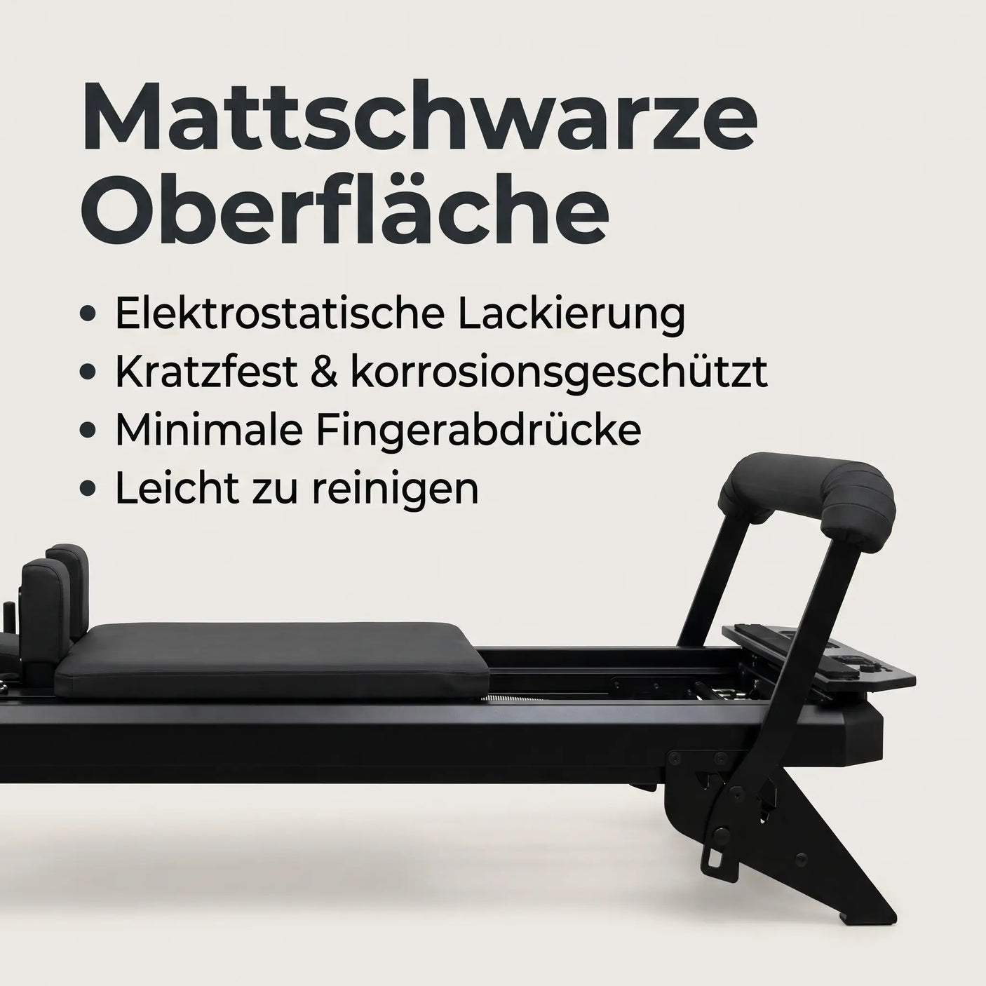 TALMA 62 Black Elegance – mattschwarze Oberfläche mit elektrostatischer Lackierung, kratzfest