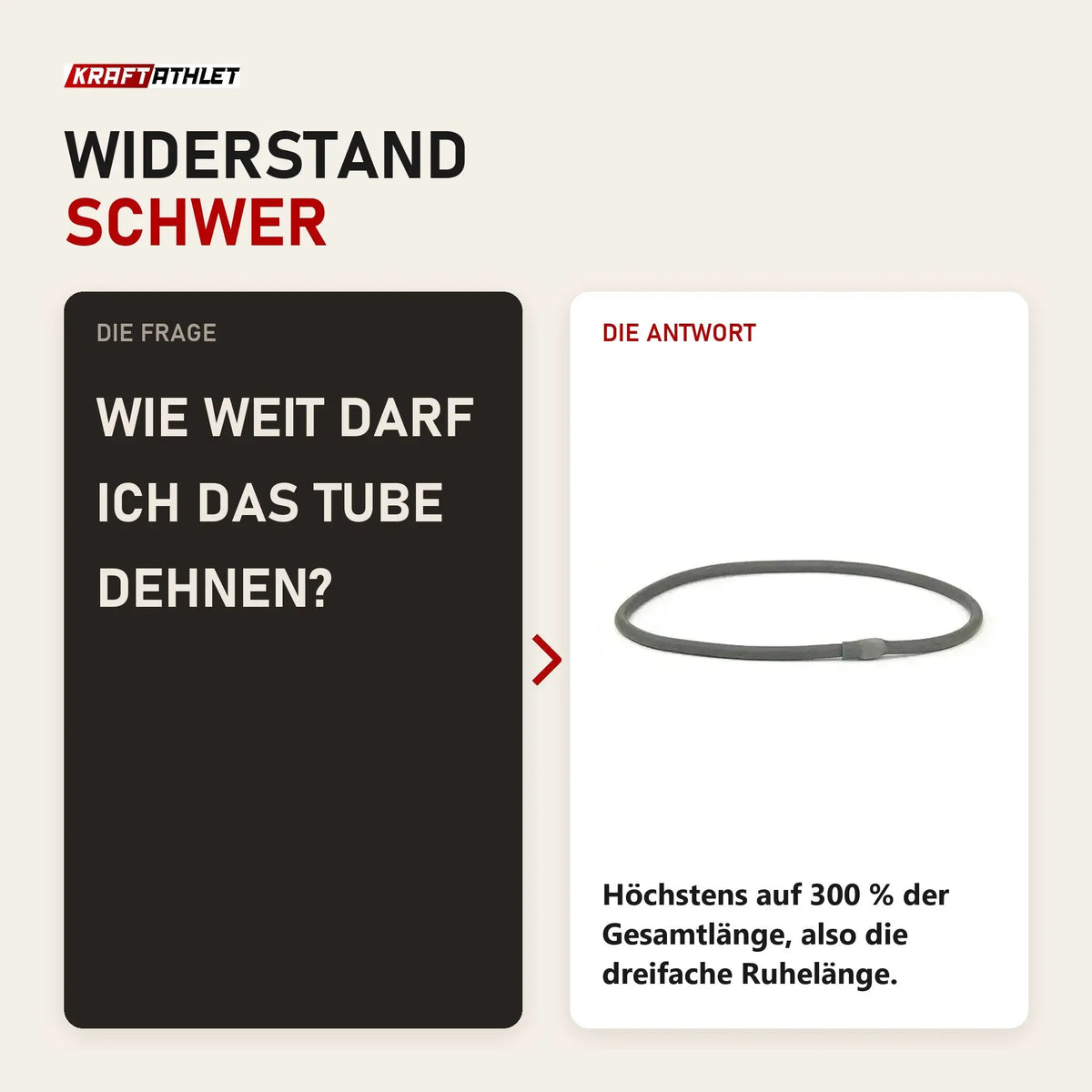 Frage und Antwort zu tiguar Body Tube Grau Tubing: Wie weit darf ich das Tube dehnen?