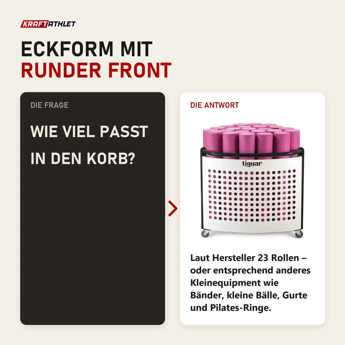 Frage und Antwort zu tiguar Brave Line Aufbewahrungskorb: Wie viel passt in den Korb?