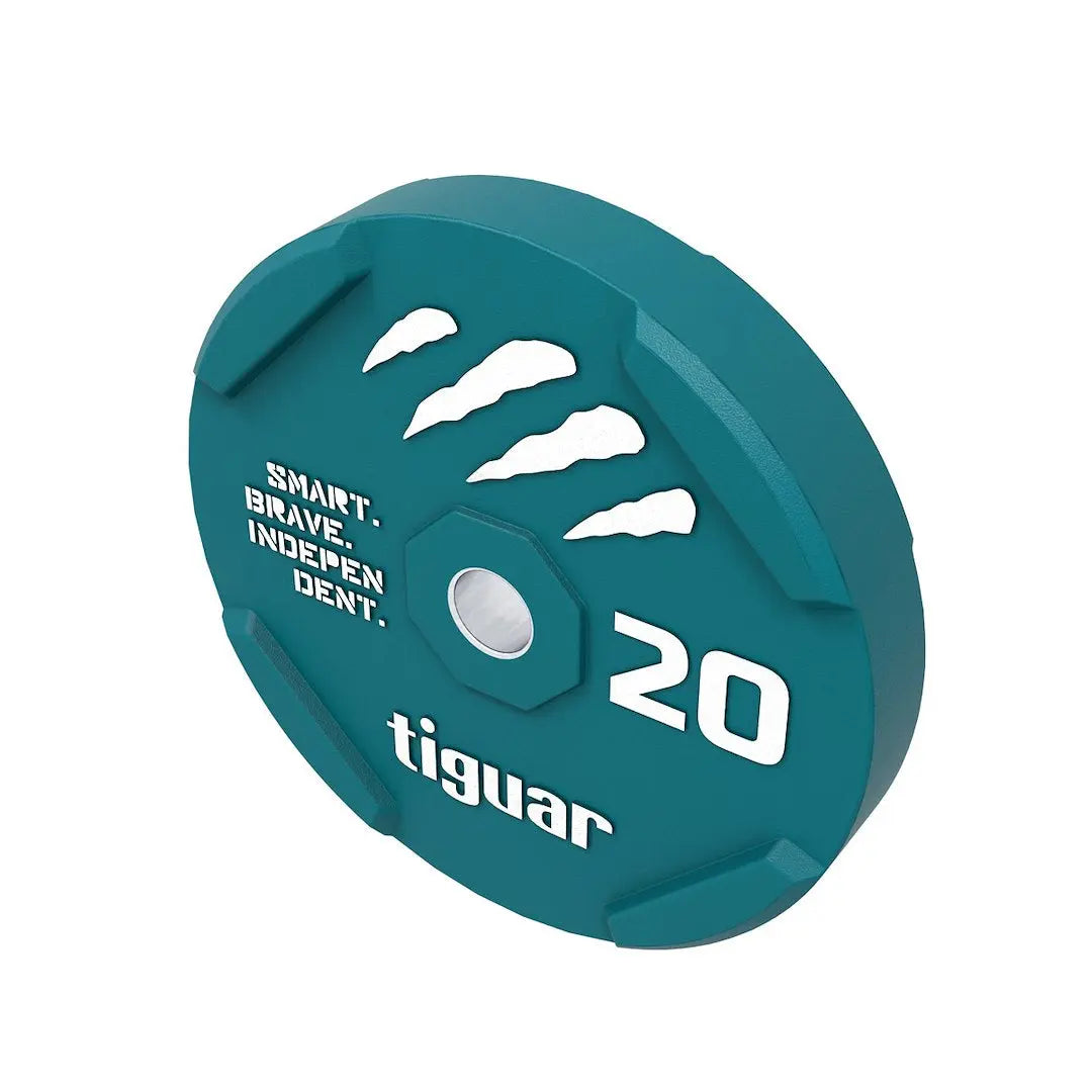 tiguar color rubber bumper plate 20 kg