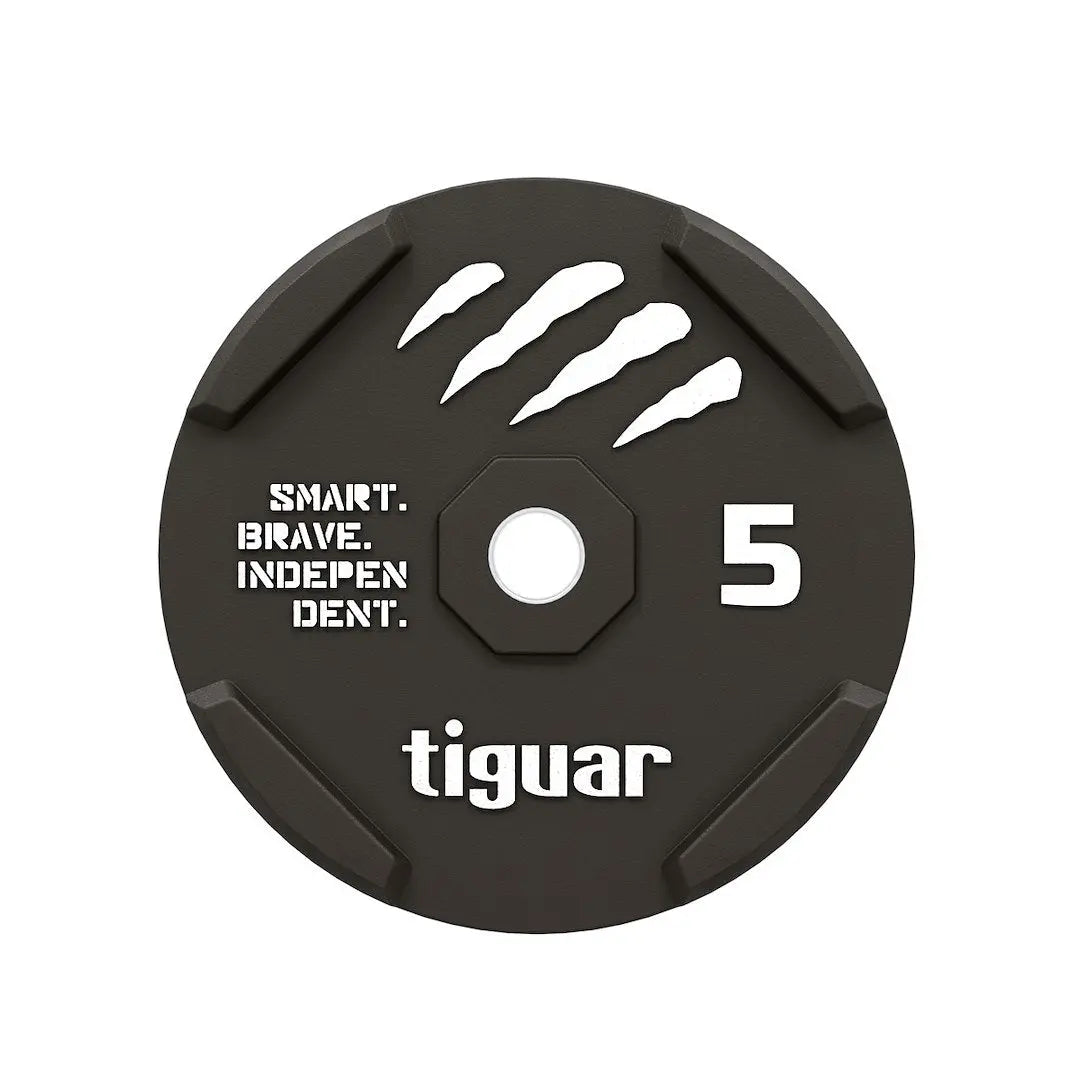 tiguar color rubber bumper plate 5 kg
