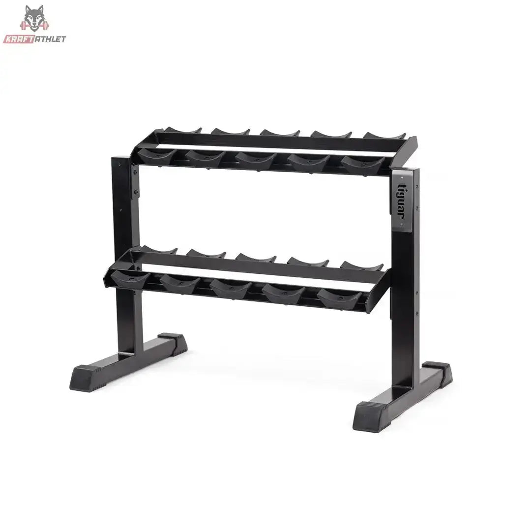 tiguar modular rack for dumbbells with caps