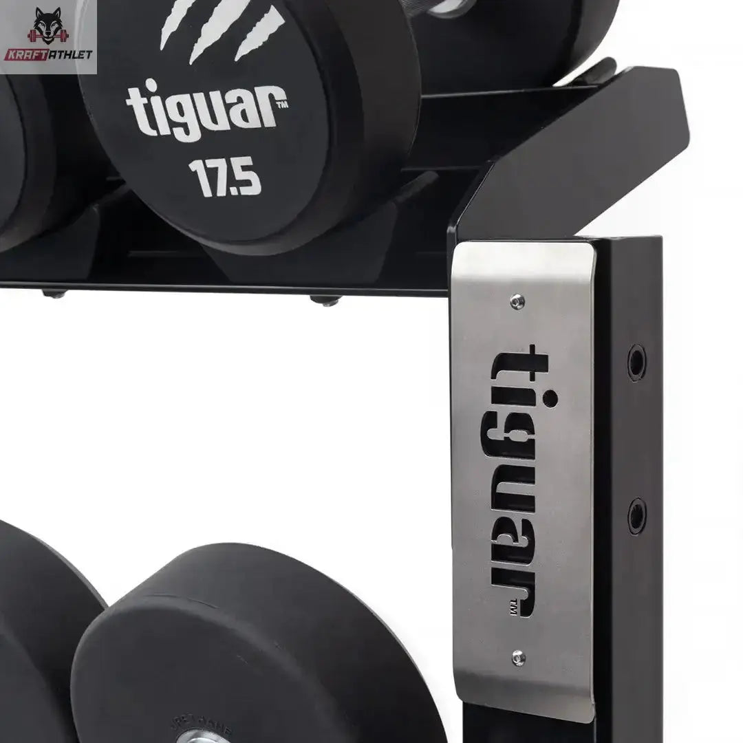 tiguar modular rack for dumbbells with caps