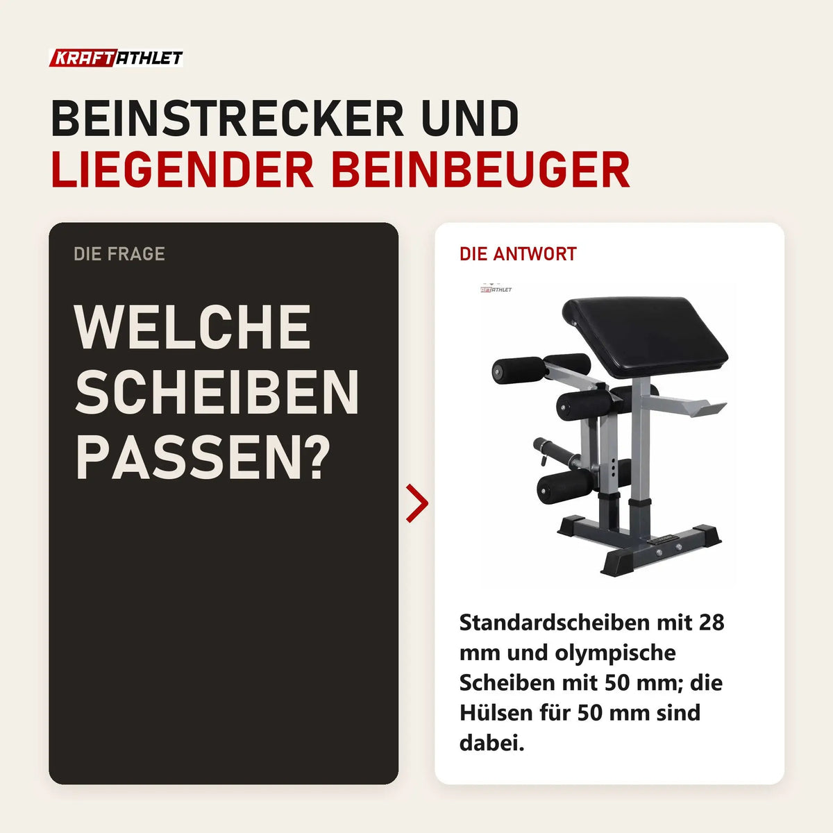 Frage und Antwort zu Titanium Strength 330A Leg Developer und Scott-Pult für die 330BM: Welche Scheiben passen?