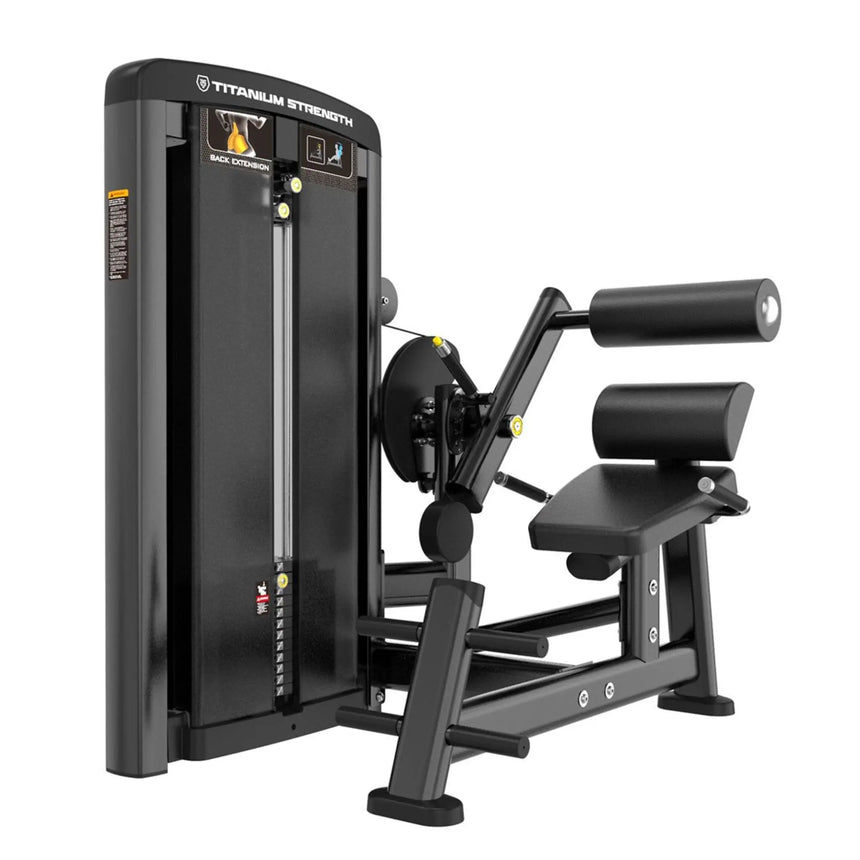 Titanium Strength Genesis Series Selectorised Back Extension Machine Titanium Strength