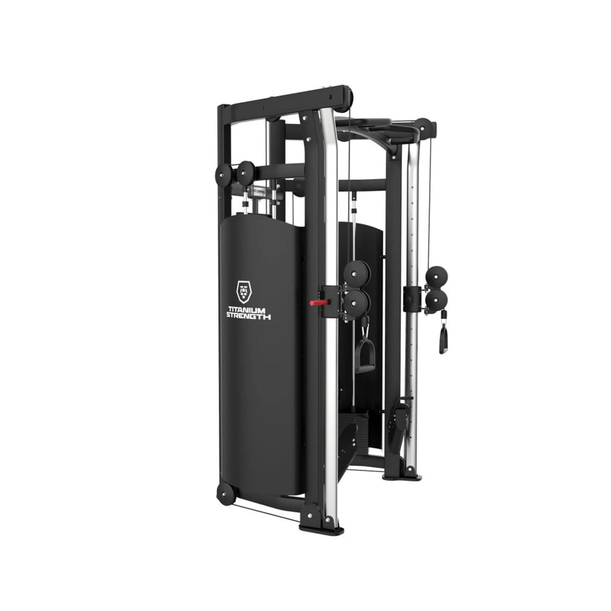Titanium Strength Black Series Functional Trainer Double Adjustable Pulley Titanium Strength