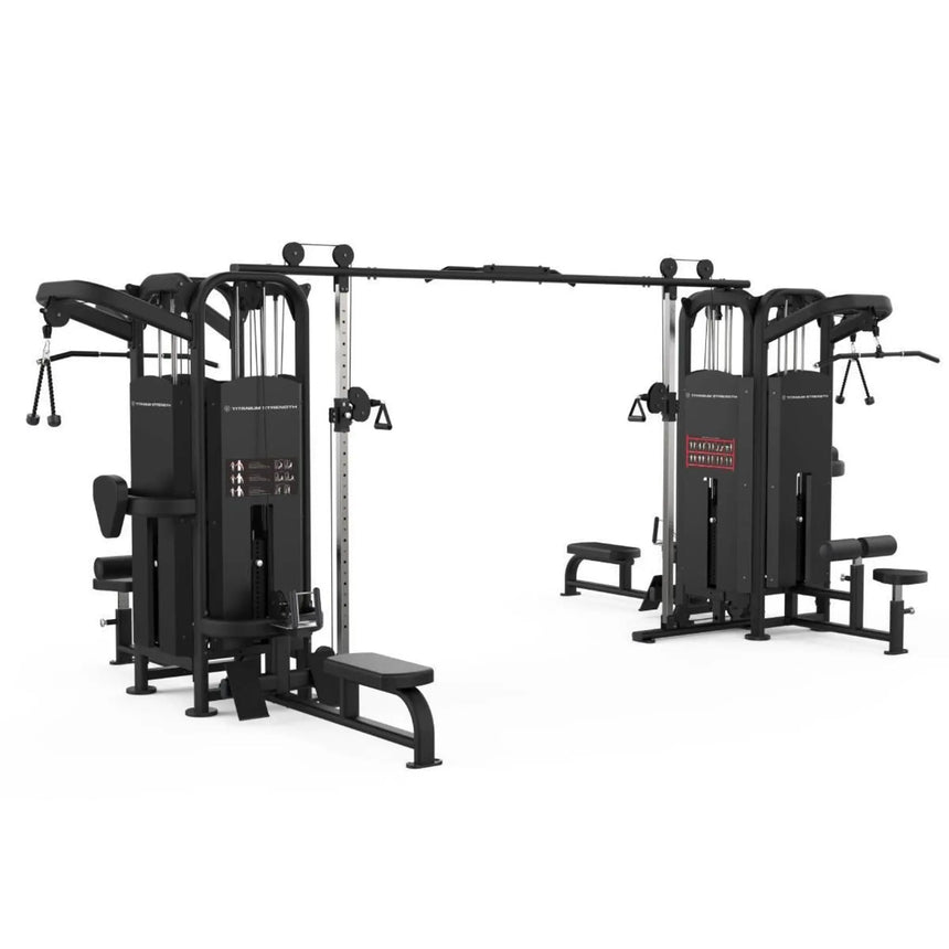 Titanium Strength Black Series 8-Station Multi Gym Machine Titanium Strength