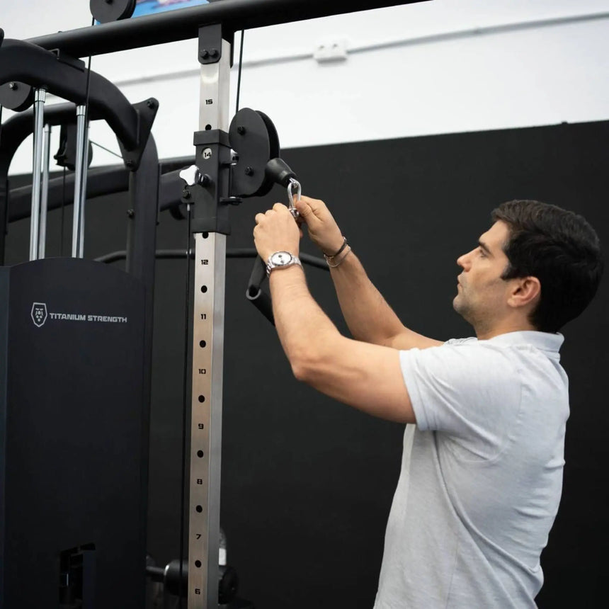 Titanium Strength Black Series 8-Station Multi Gym Machine Titanium Strength