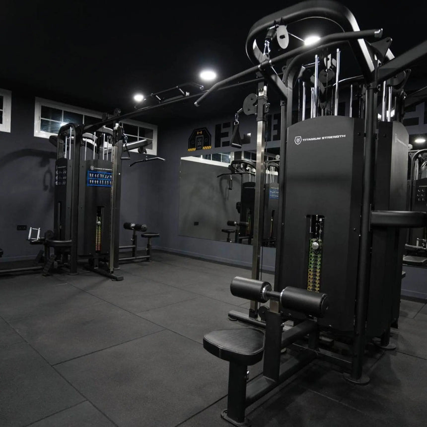 Titanium Strength Black Series 8-Station Multi Gym Machine Titanium Strength