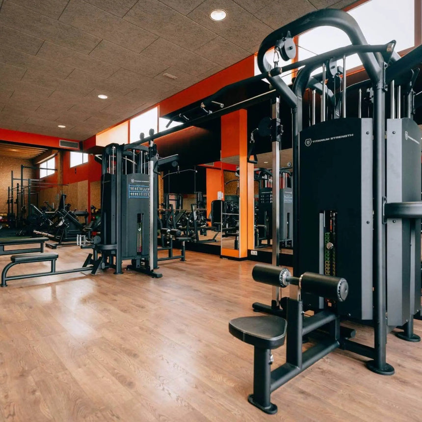 Titanium Strength Black Series 8-Station Multi Gym Machine Titanium Strength