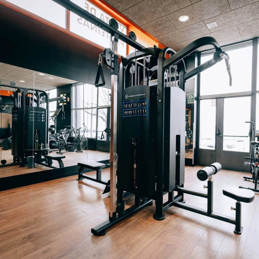 Titanium Strength Black Series 8-Station Multi Gym Machine Titanium Strength