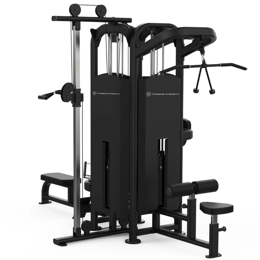 Titanium Strength 4-Station Black Series Multi Gym Machine Titanium Strength