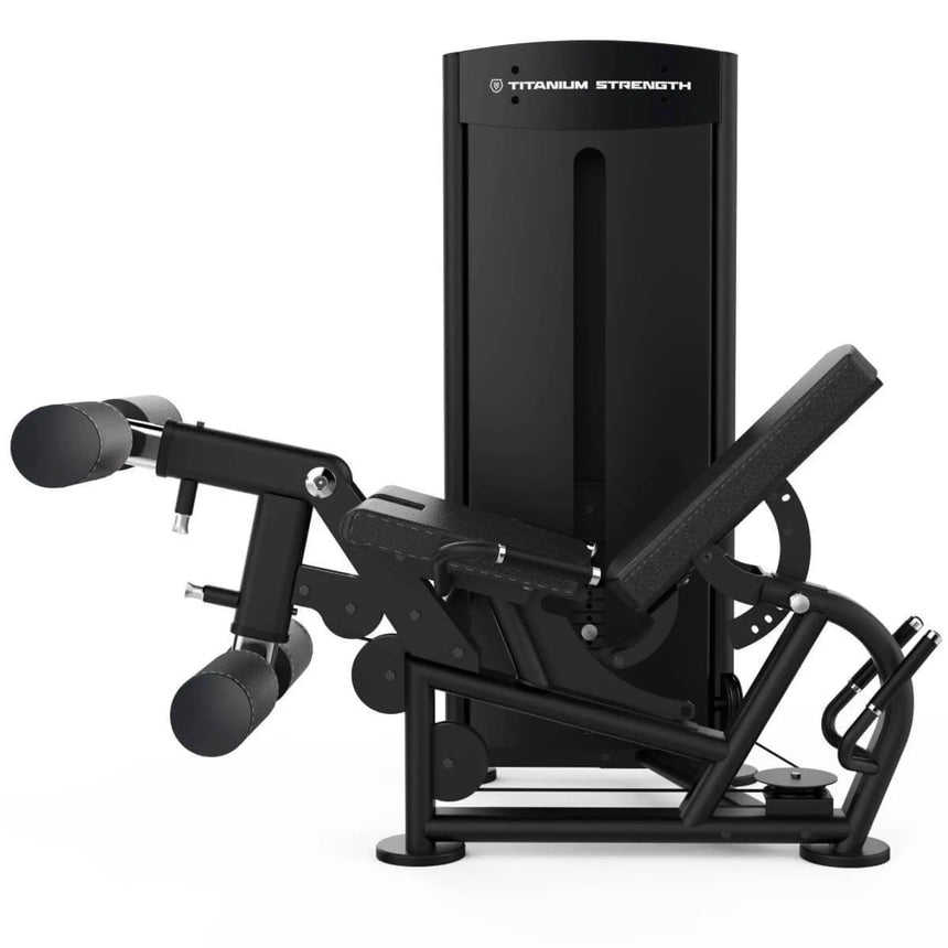 Titanium Strength Black Series Lying Leg Curl and Leg Extension Machine Titanium Strength