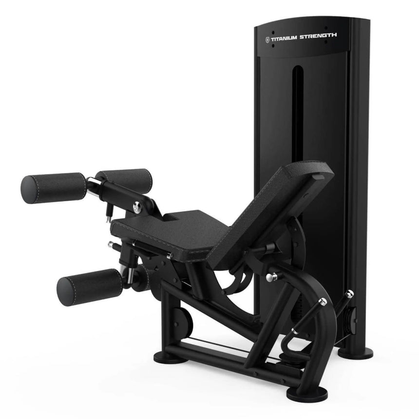 Titanium Strength Black Series Lying Leg Curl and Leg Extension Machine Titanium Strength