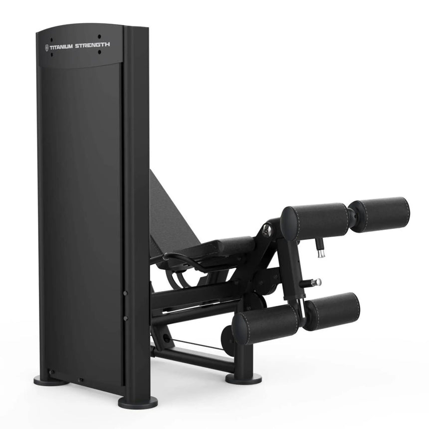 Titanium Strength Black Series Lying Leg Curl and Leg Extension Machine Titanium Strength