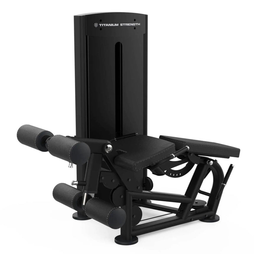 Titanium Strength Black Series Lying Leg Curl and Leg Extension Machine Titanium Strength