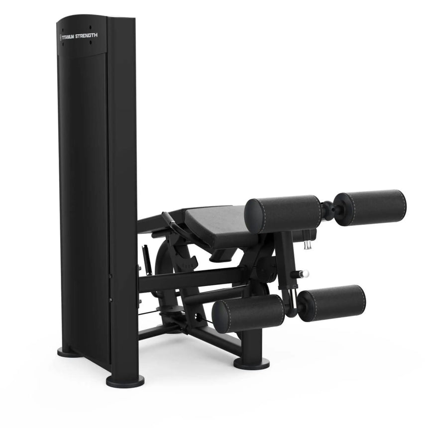 Titanium Strength Black Series Lying Leg Curl and Leg Extension Machine Titanium Strength
