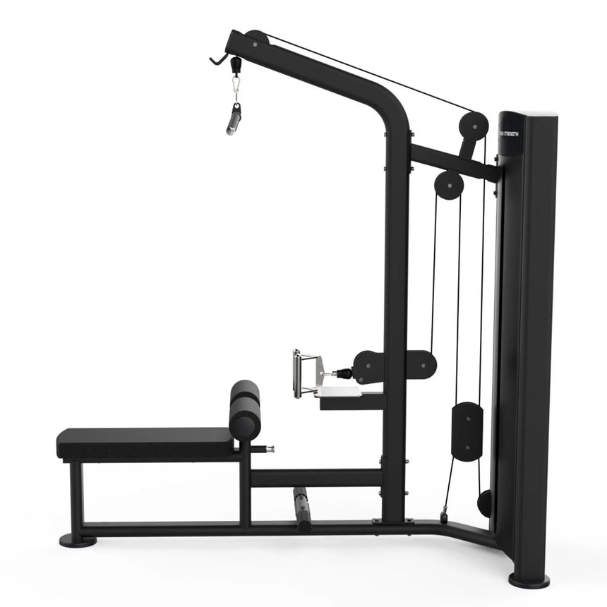 Titanium Strength Black Series Lat Pulldown and Seated Row Machine Titanium Strength