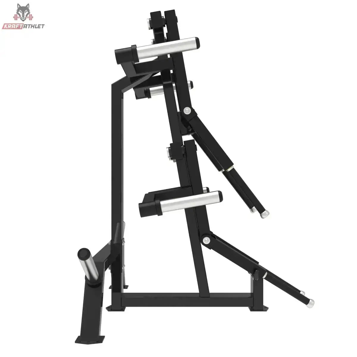 Titanium Strength Elite Series Seitheben Schulter Maschine: Seitenansicht von links mit Armpolstern und Rahmen