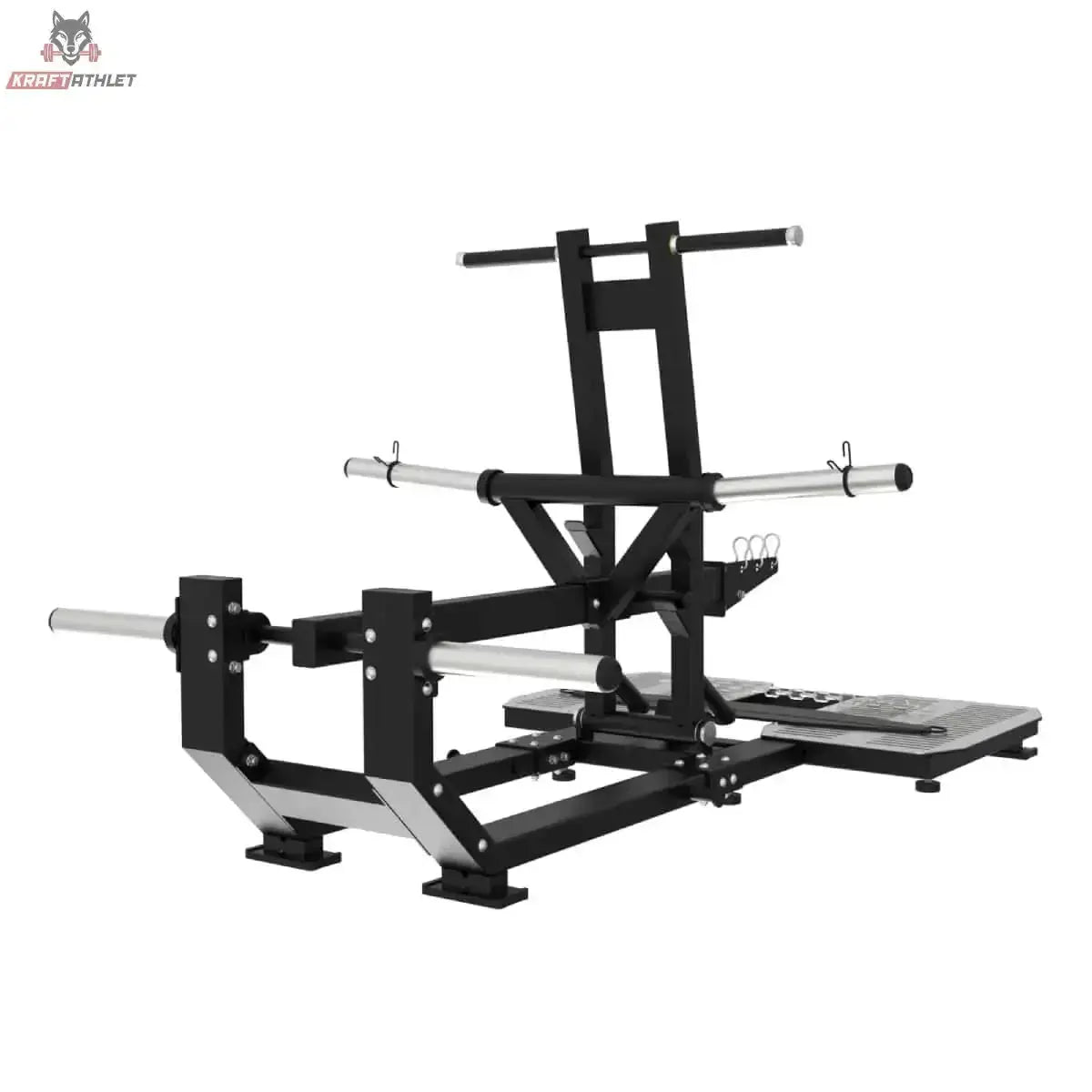 Titanium Strength Elite Series Ultimate Belt Squat – Seitenansicht mit Plattform und Hebelmechanik