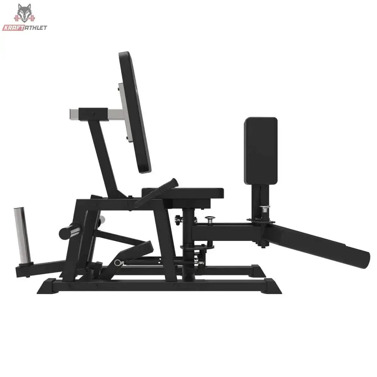 Titanium Strength HA30 Abduktions-Adduktionsmaschine in der Seitenansicht mit Rückenlehne und Scheibenaufnahme