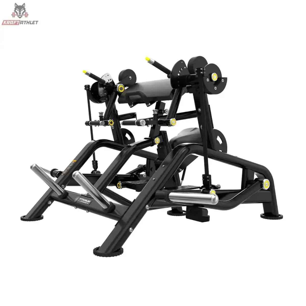 Titanium Strength Genesis Series IsoLateral Bizepscurl mit Hebel in Schrägansicht von hinten