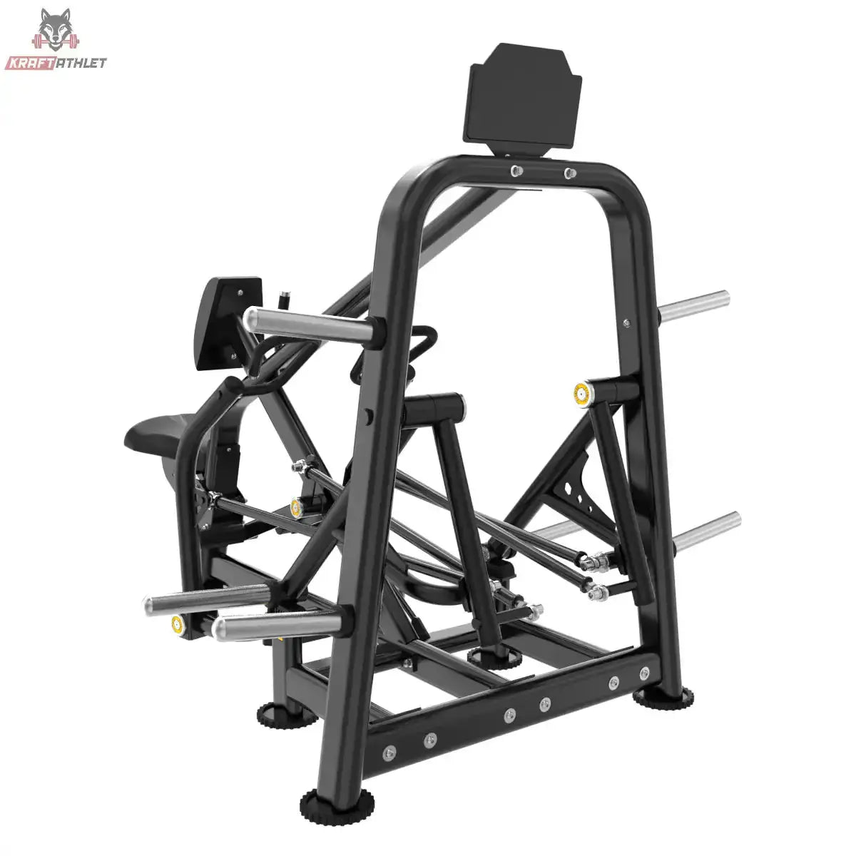 Titanium Strength Genesis Series IsoLaterales Rudern mit Brustpolster in Schrägansicht von vorne