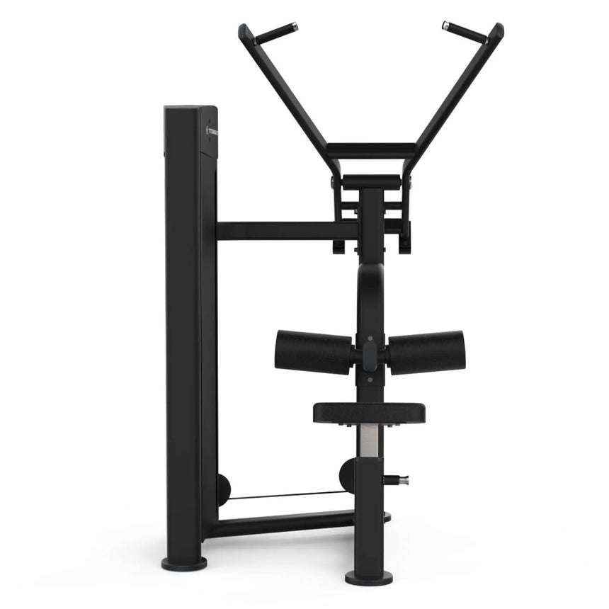Titanium Strength Black Series Selectorized Lat Pulldown – Commercial Back Training Machine Titanium Strength
