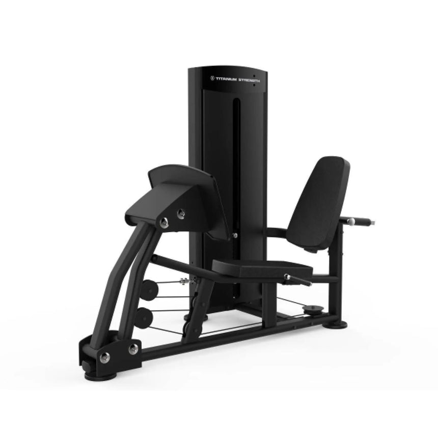 Titanium Strength Black Series Seated Leg Press and Calf Raise Machine Titanium Strength
