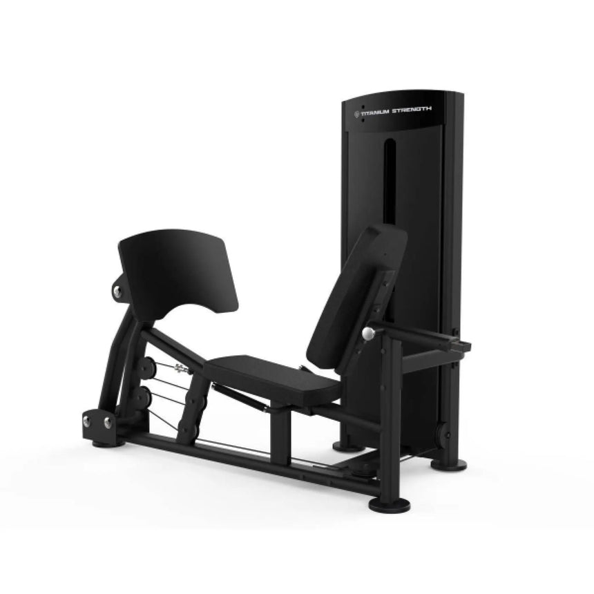 Titanium Strength Black Series Seated Leg Press and Calf Raise Machine Titanium Strength