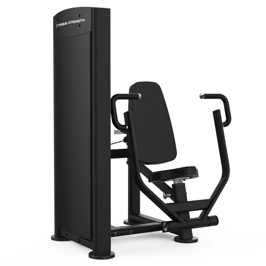 Titanium Strength Black Series Vertical Chest Press Machine Titanium Strength