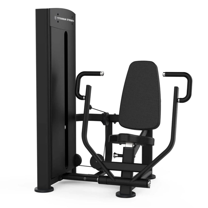 Titanium Strength Black Series Vertical Chest Press Machine Titanium Strength