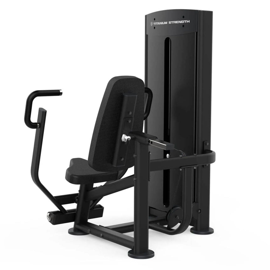 Titanium Strength Black Series Vertical Chest Press Machine Titanium Strength