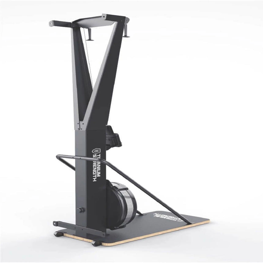 Titanium Strength Air Ski Trainer & Stand Cardio Ski Machine with Bluetooth Titanium Strength