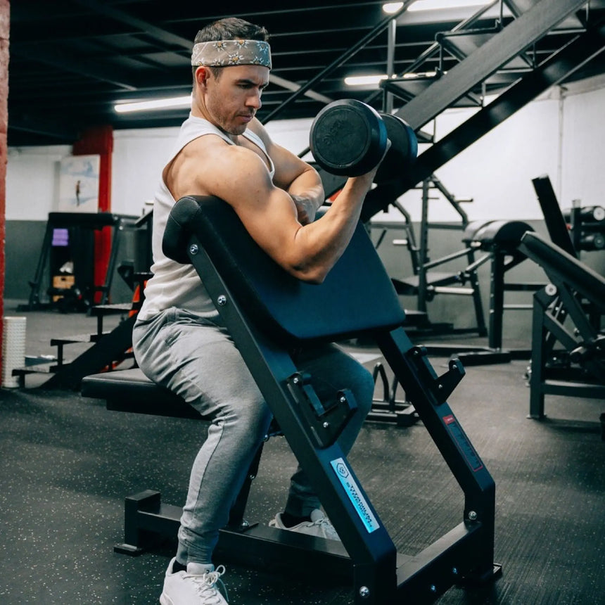 Titanium Strength Scott Bench Professional Preacher Bench Elite Series Titanium Strength